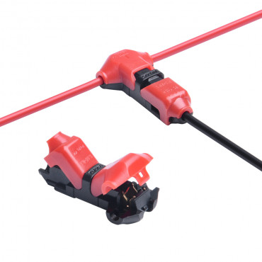 Conector Tipo T De 1 Polo De Cable No Pelado De 0 5mm Para Tira LED