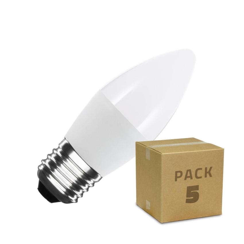 Producto de Pack 5 Bombillas LED E27 5W 400 lm C37