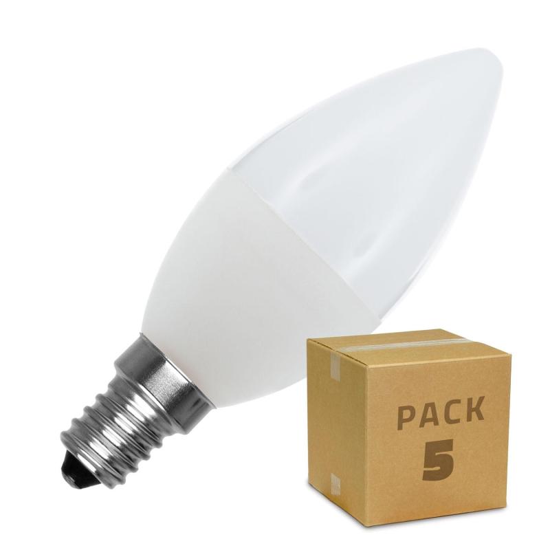 Produto de Pack 5 Lâmpadas LED E14 5W 400 lm  C37.