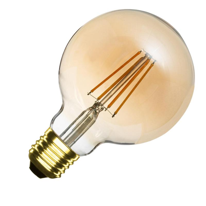 Producto de Bombilla Filamento LED E27 6W 600 lm G95 Gold 