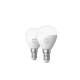 Produto de Pack 2 Lâmpadas Inteligentes LED E14 5.7W 470 lm P45 PHILIPS Hue White