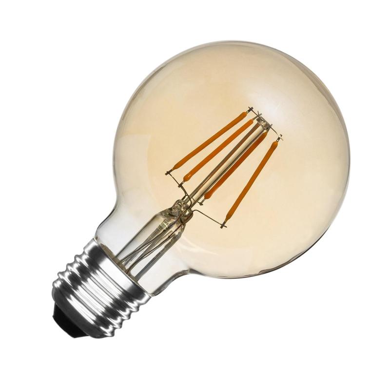 Produto de Lâmpada Filamento LED E27 6W 600 lm Regulável A60 Gold