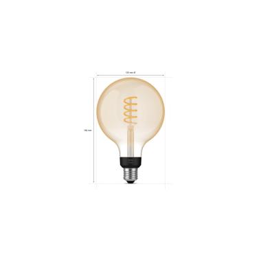 Producto de Bombilla Filamento LED E27 7W 550 lm G125 PHILIPS Hue White Ambiance