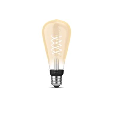 Producto de Bombilla Filamento LED E27 7W 550 lm ST72 PHILIPS Hue White Edison