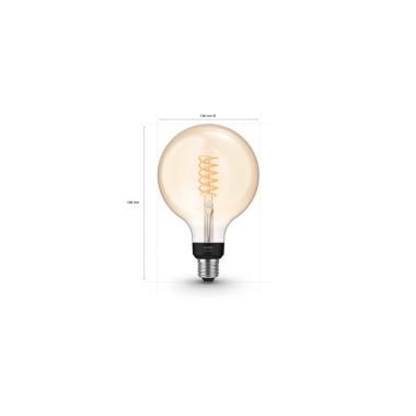 Producto de Bombilla Filamento LED E27 7W 550 lm G125 PHILIPS Hue White 