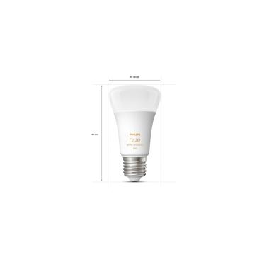 Producto de Pack 2 Bombillas Inteligentes LED E27 6W 570 lm A60 PHILIPS Hue White 