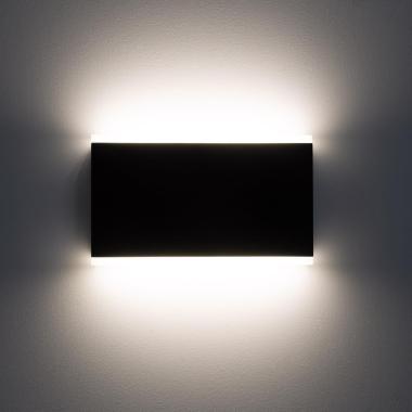 Producto de Aplique de Pared Exterior LED 10W Iluminación Doble Cara Rectangular Negro Hera