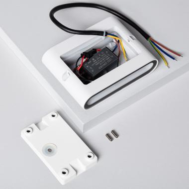 Producto de Aplique de Pared Exterior LED 6W Aluminio Cuadrado Iluminación Doble Cara Luming Blanco