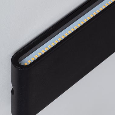 Producto de Aplique de Pared Exterior LED 20W Aluminio Rectangular Iluminación Doble Cara Luming Negro