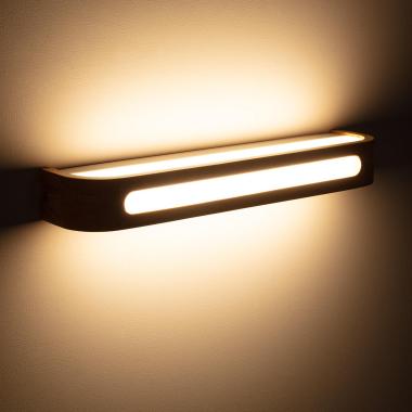 Producto de Aplique de Pared LED 12W de Madera Daven