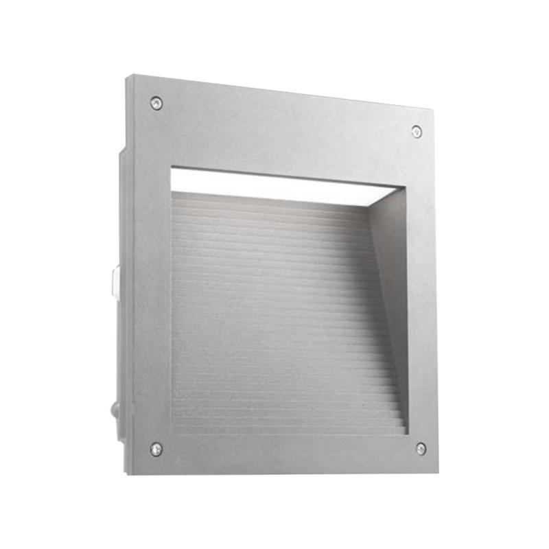 Producto de Baliza Exterior LED 20W Empotrable Pared Micenas Square Gris LEDS-C4 05-9885-34-CL