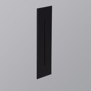 Producto de Baliza Exterior LED 3W Empotrable Pared Rectangular Negro Lineal Wabi