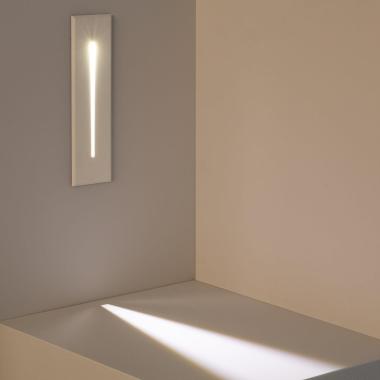 Producto de Baliza Exterior LED 3W Empotrable Pared Rectangular Blanco Lineal Wabi