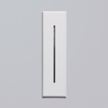 Producto de Baliza Exterior LED 3W Empotrable Pared Rectangular Blanco Lineal Wabi