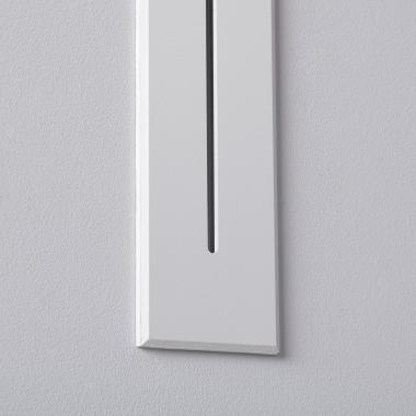 Produto de Baliza de Parede LED de Alumínio Retangular para Exterior Linear Wabi Branco