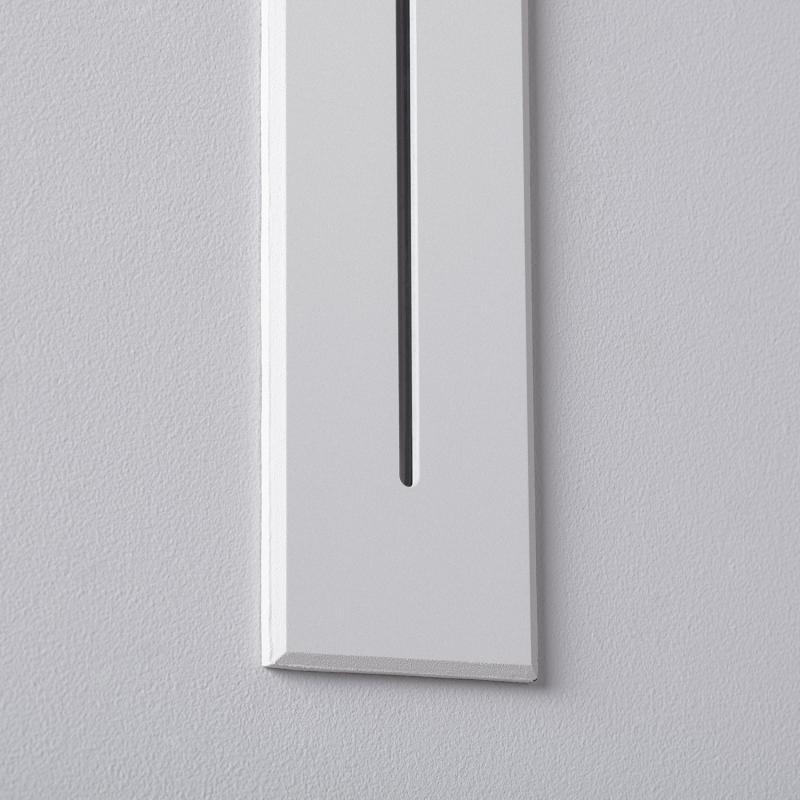 Produto de Baliza de Parede LED de Alumínio Retangular para Exterior Linear Wabi Branco