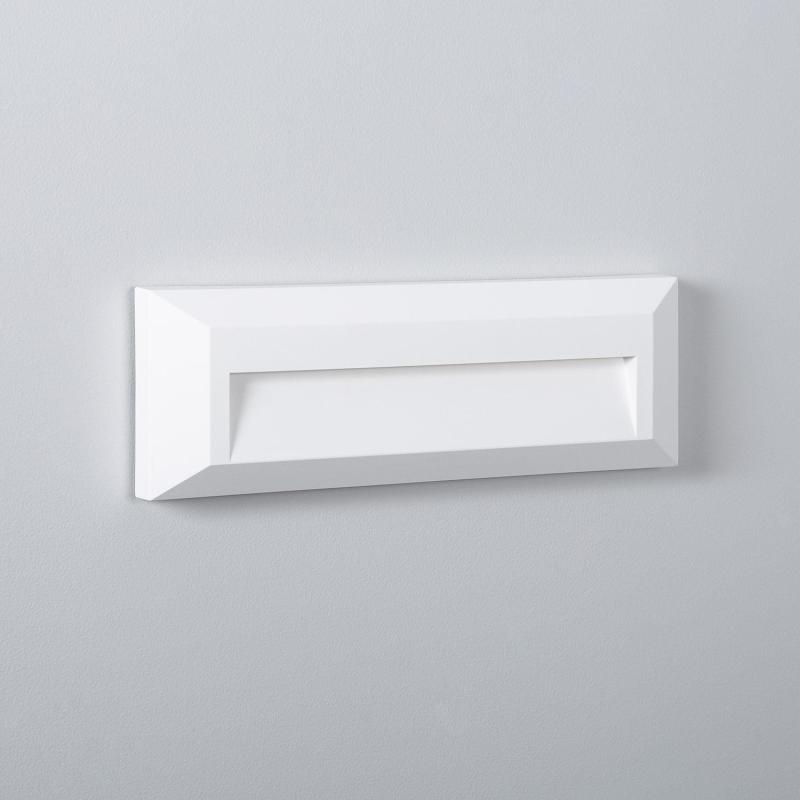 Produto de Baliza Exterior LED 2W Superfície Parede Retangular Branco Élide