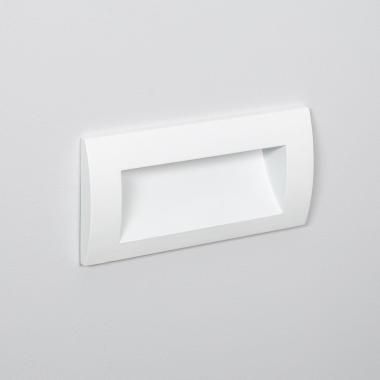 Producto de Baliza Exterior LED 4W Empotrable Pared Rectangular Blanco Elin