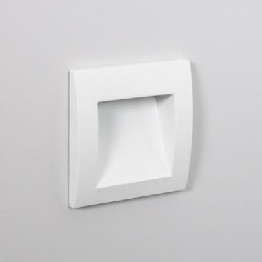 Producto de Baliza Exterior LED 4W Empotrable Pared Cuadrado Blanco Leif