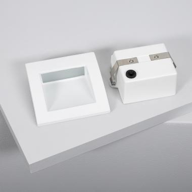 Producto de Baliza Exterior LED 4W Empotrable Pared Cuadrado Blanco Leif