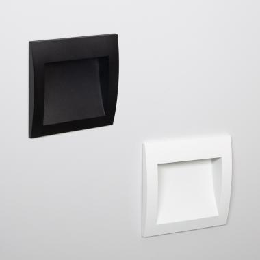 Producto de Baliza Exterior LED 4W Empotrable Pared Cuadrado Blanco Natt