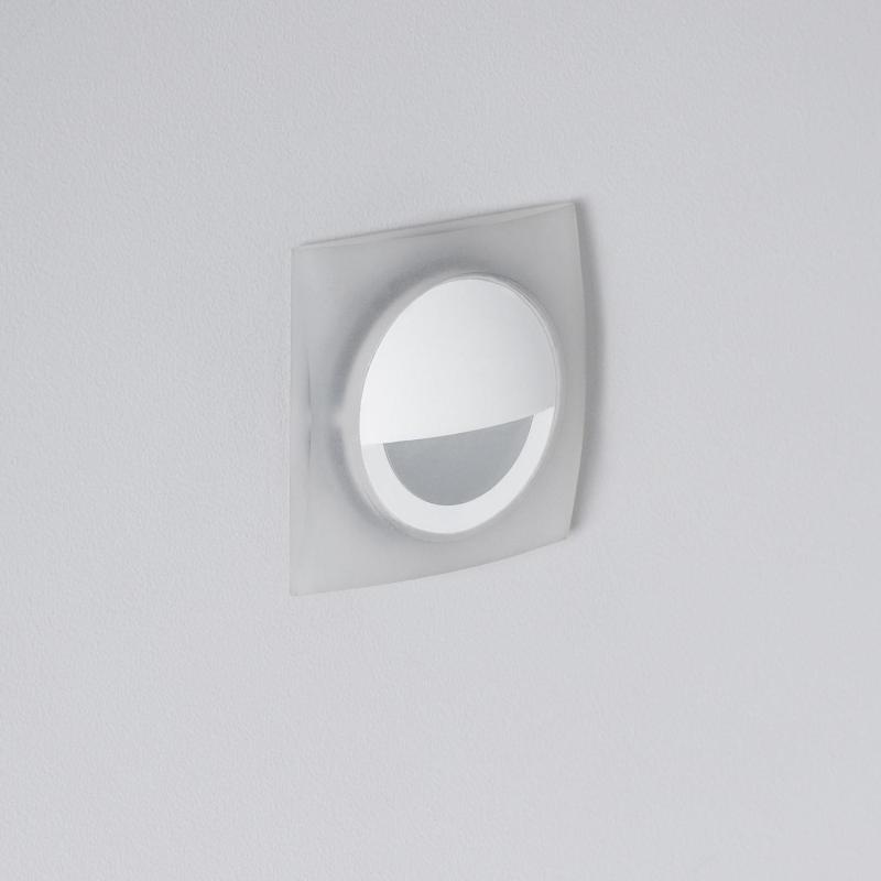 Produto de Baliza de Parede LED 3W de Alumínio Quadrada Occulare Branca