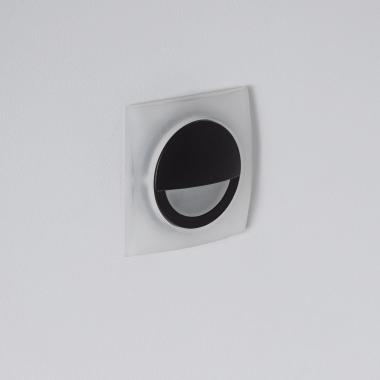 Producto de Baliza LED 3W Empotrable Pared Cuadrado Negro Occulare