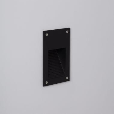 Producto de Baliza Exterior LED 3W Empotrable Pared Negro Cooper