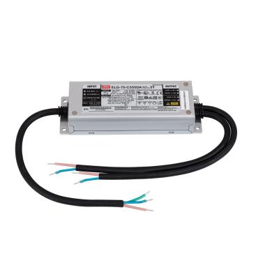 Produto de Driver MEAN WELL Regulável DALI IP67 100-240V Saída 107-214V 350mA 75W ELG-75-C350-DA