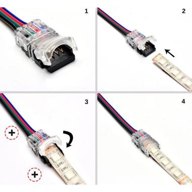 Producto de Conector de Hipopótamo con Cable para Tira LED IP20 