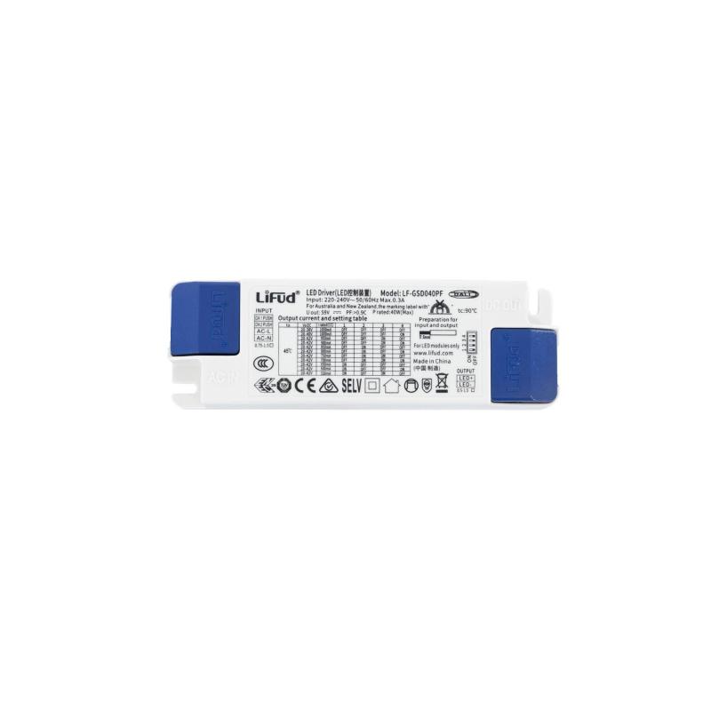 Produto de Driver LIFUD Regulável DALI 220-240V No Flicker 9-42V 550-1050 mA 23-40W LF-GSD040PF