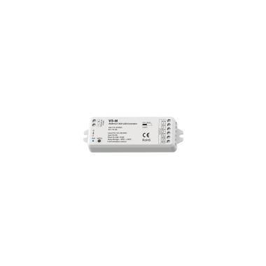 Produto de Controlador Regulador LED 12/24V DC para Tira LED RGBWW compatível com Comando RF