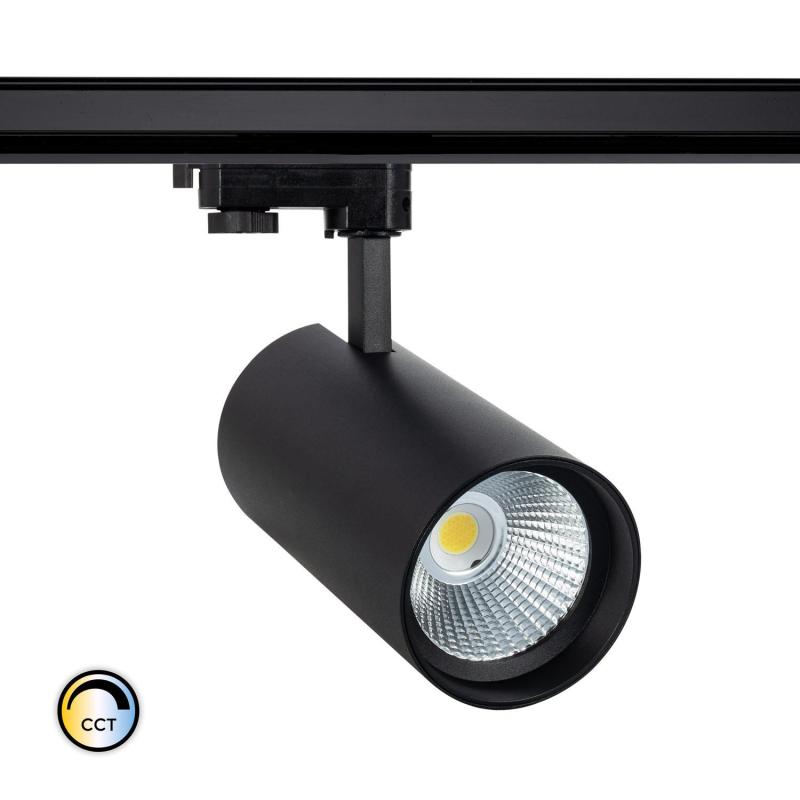 Produto de Foco Carril LED Trifásico 30W CCT d'Angelo Preto LIFUD