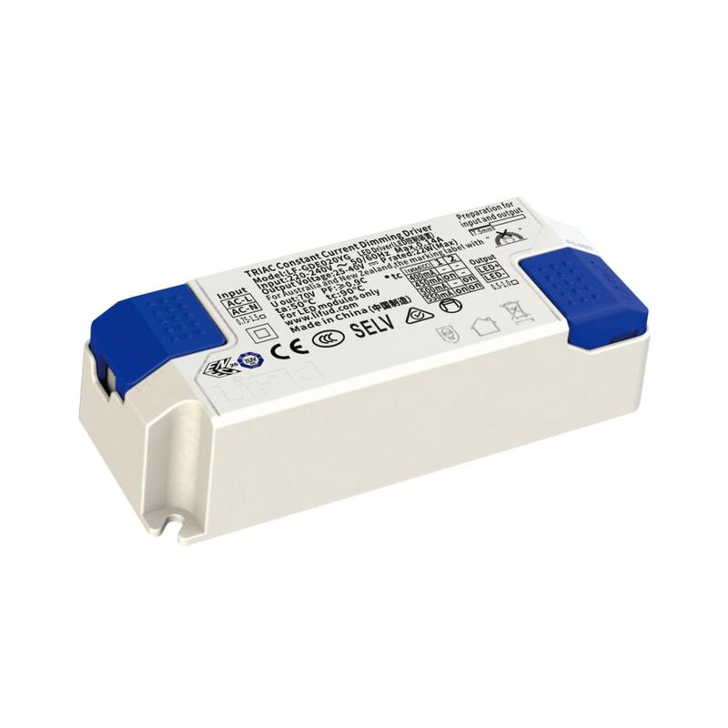 Produto de Driver LIFUD Regulável TRIAC 220-240V No Flicker Saída 25-40V 400-550mA 16-22W LF-GDE020YG