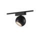 Producto de Foco Carril LED Magnético 25mm SuperSlim Cóncavo 12W 48V Negro Ø100 mm