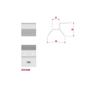 Produto de Estructura Coplanar para Painéis Solares em Chapa Trapezoidal