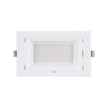 Producto de Downlight LED 38W Rectangular Direccionable SAMSUNG 130lm/W LIFUD Corte 210x125 mm