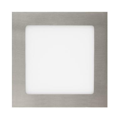 Producto de Placa LED 12W Cuadrada SuperSlim Corte 155x155 mm Silver