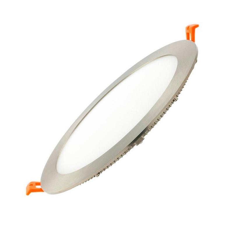 Produto de Placa LED Circular SuperSlim 18W Silver Corte Ø 205 mm