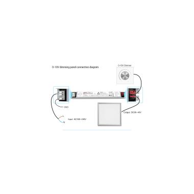 Producto de Driver Regulable 1-10V 220-240V No Flicker Salida 30-40V 900mA 40W RF MiBoxer PL1