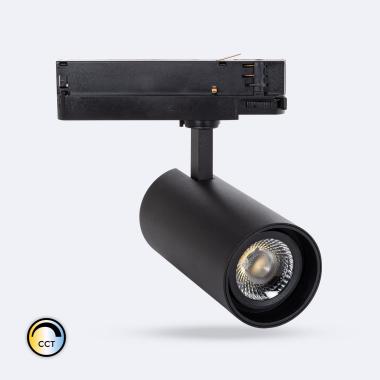 Producto de Foco Carril LED Trifásico 30W Fasano CCT No Flicker Regulable Negro