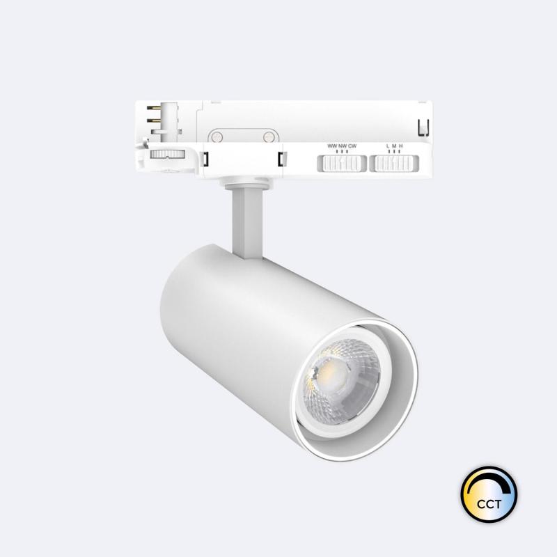 Producto de Foco Carril LED Trifásico 30W Fasano CCT No Flicker Regulable Blanco