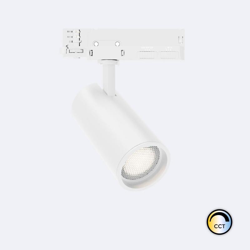 Producto de Foco Carril LED Trifásico 20W Fasano Antideslumbramiento CCT No Flicker Regulable Blanco