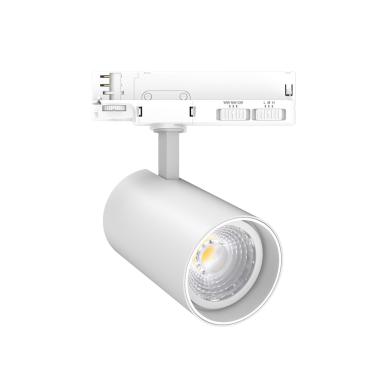 Produto de Foco Carril LED Trifásico 30W Fasano CCT No Flicker Regulável DALI Branco