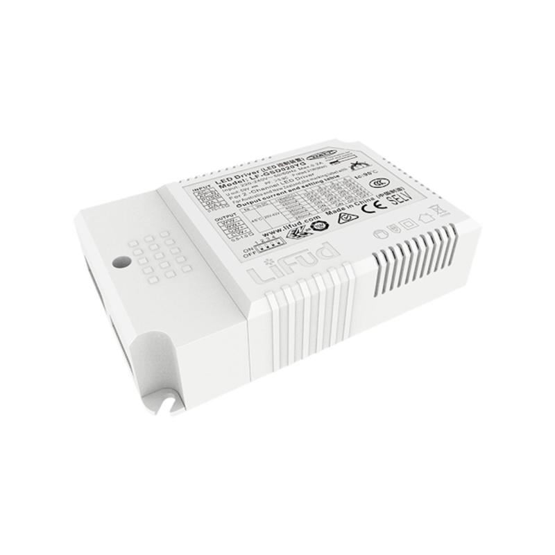 Producto de Driver LIFUD CCT Regulable DALI 1-10V 220-240V No Flicker Salida 25-42V 550-1050mA 23-44W LF-GSD040YG