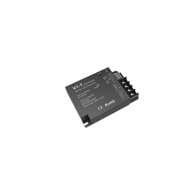 Produto de Controlador Regulador Fita LED Monocolor 12/24V DC Compatível  com comandos RF, reguladores de 0/1-10V e Pulsador