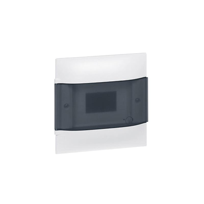 Producto de Caja de Empotrar Practibox S para Tabiques Convencionales Puerta Transparente 1x12 Módulos LEGRAND 135051