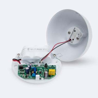 Producto de Luz Emergencia LED Superficie 120lm No Permanente IP65 Circular