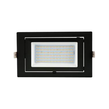 Producto de Downlight LED 48W Rectangular Direccionable SAMSUNG 130lm/W LIFUD Corte 210x125 mm Negro