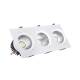 Produto de Foco Downlight LED 45W Retangular Triplo New Madison Corte 400x120 mm